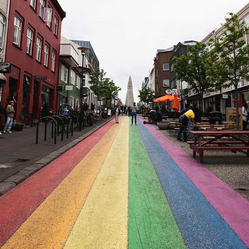 Iceland Proud street